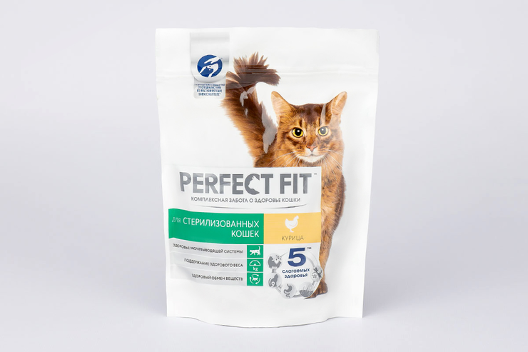 Сухой корм «Perfect Fit» с курицей для стерилизованных котов и кошек, 190 г