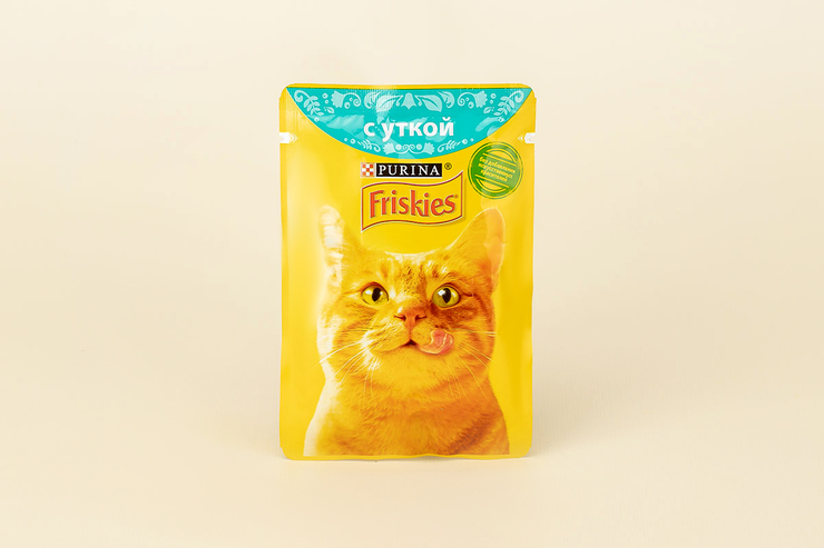 Влажный корм для кошек «Friskies» с уткой, 85 г