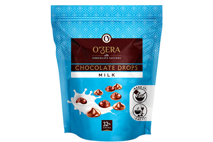 «O'Zera», шоколад молочный Milk drops, 80 г