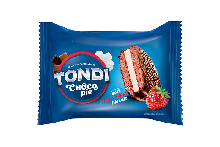 «Tondi», choco Pie клубничный, 30 г «Tondi», choco Pie клубничный, 30 г