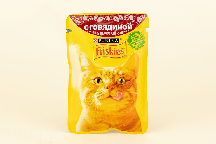 Влажный корм для кошек «Friskies» с говядиной, 85 г