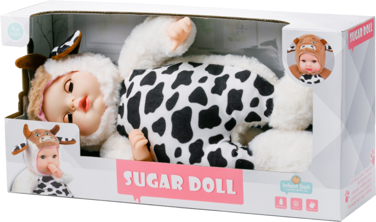Мягкая кукла «Sugar Doll» в костюме «Бычок»