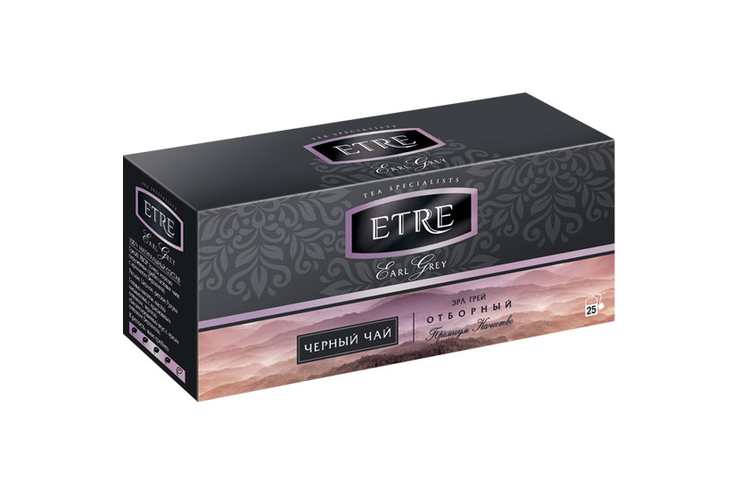 «ETRE», earl Grey чай черный с бергамотом, 25 пакетиков, 50 г