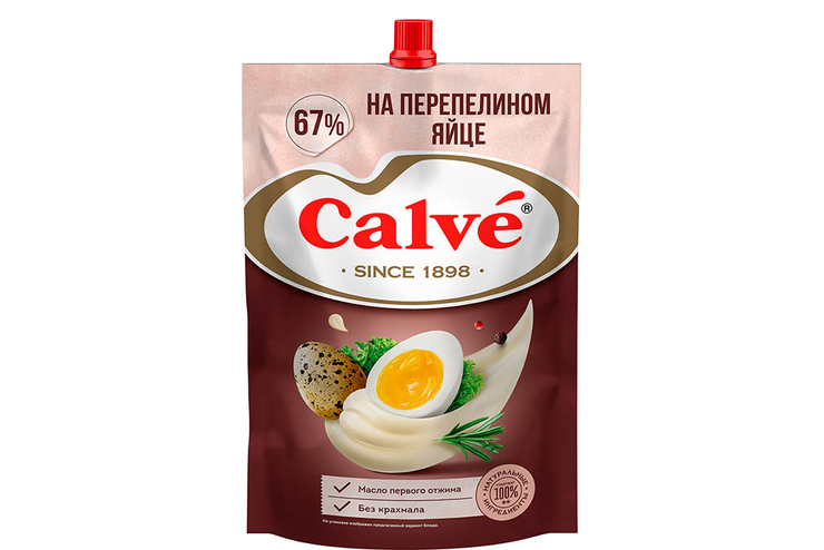 «Calve», майонез «На перепелином яйце» 67%, 700 г