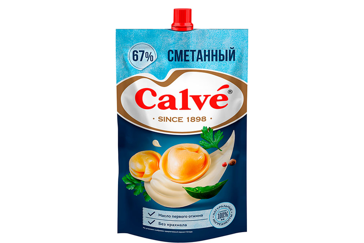 «Calve», майонез «Сметанный» 67%, 400 г