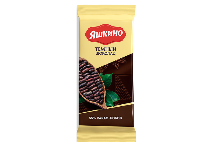 «Яшкино», шоколад тёмный, содержание какао 52%, 90 г