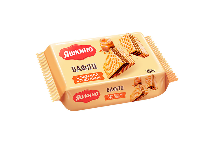 «Яшкино», вафли с варёной сгущёнкой, 200 г