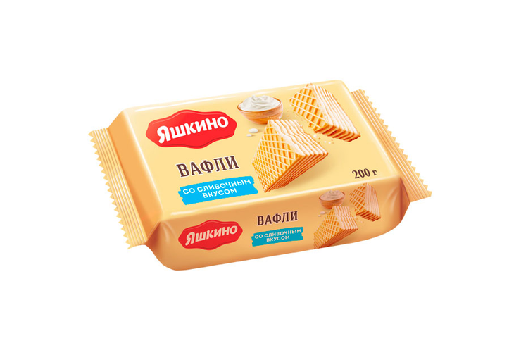 «Яшкино», вафли «Сливочные», 200 г