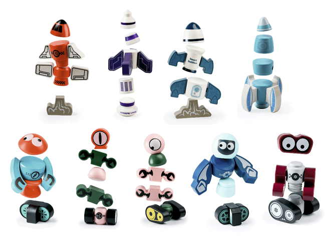 Конструктор магнитный «Magnetic robots» «Роботы», 68 деталей