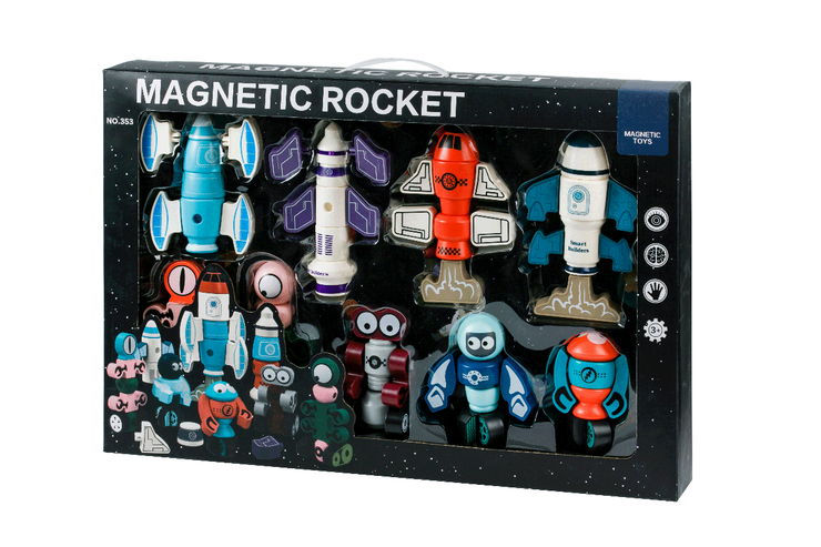 Конструктор магнитный «Magnetic robots» «Роботы», 68 деталей