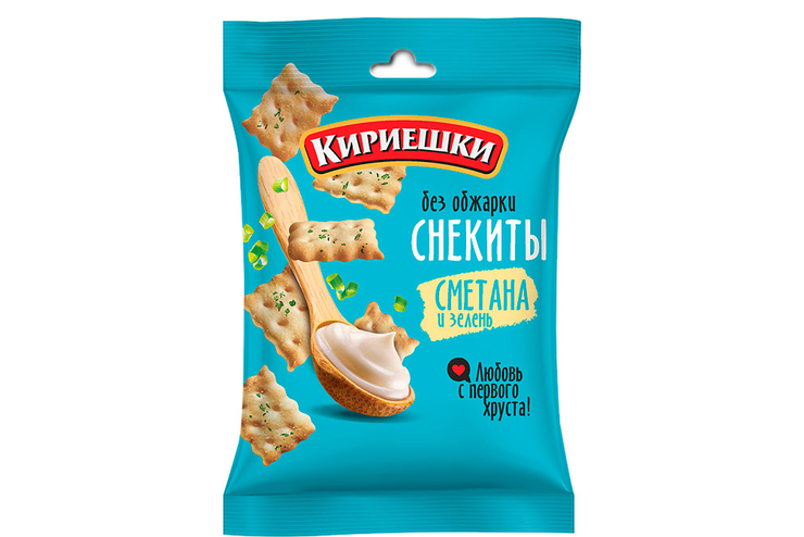 «Кириешки», снекиты «Сметана с зеленью», 60 г «Кириешки», снекиты «Сметана с зеленью», 60 г