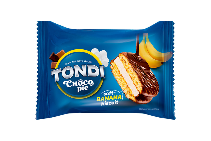 «Tondi», choco Pie банановый, 30 г