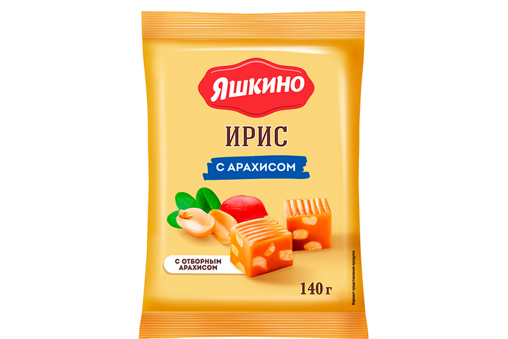 «Яшкино», ирис с арахисом, 140 г «Яшкино», ирис с арахисом, 140 г