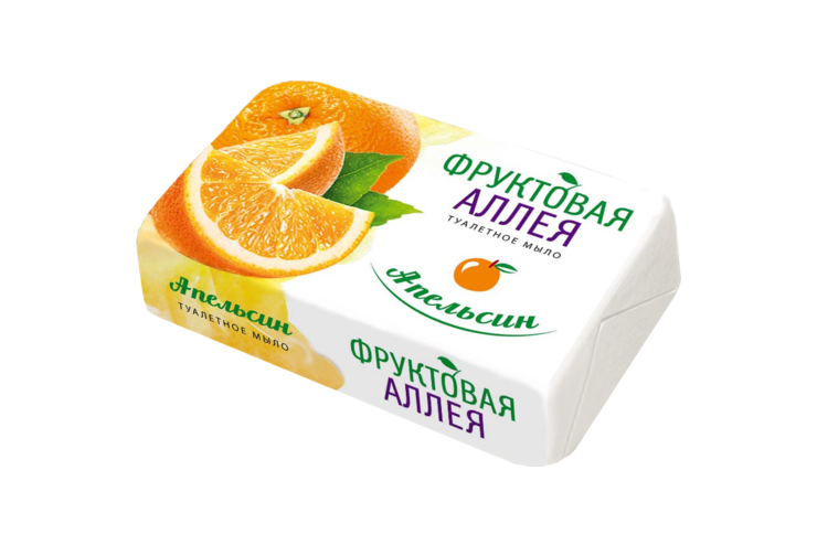 Мыло туалетное «Фруктовая Аллея» Апельсин, 75 г