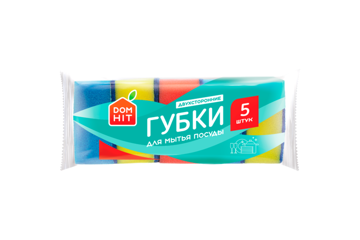 «DOMHIT», губки для мытья посуды, 30 г