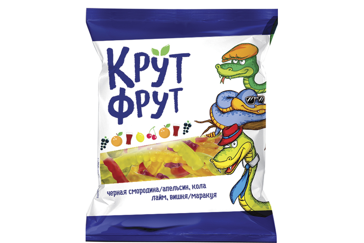«KrutFrut», мармелад жевательный в виде забавных змеек, 500 г