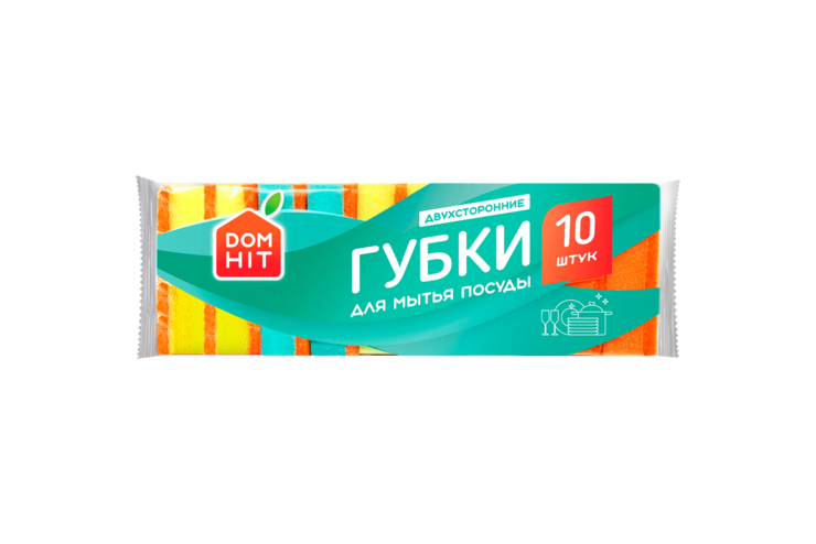 «DOMHIT», губки для мытья посуды, 35 г
