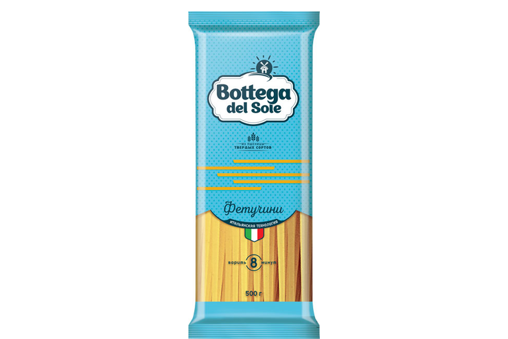 «Bottega del Sole», макаронные изделия «Фетучини», 500 г