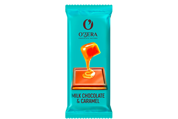 «O'Zera», молочный шоколад Milk & Caramel с мягкой карамельной начинкой, 24 г «O'Zera», молочный шоколад Milk & Caramel с мягкой карамельной начинкой, 24 г