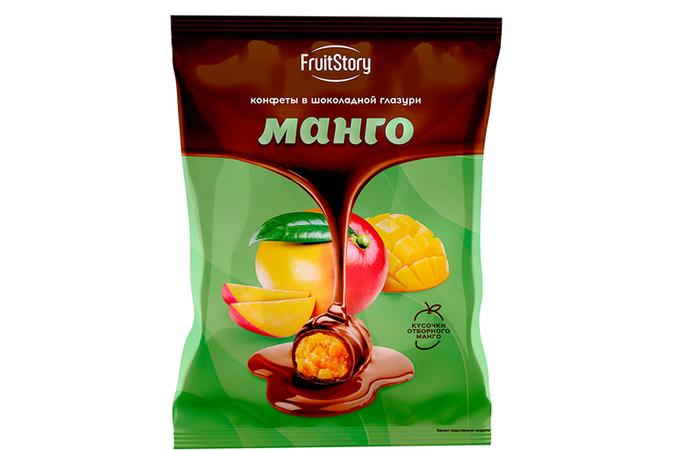 «FruitStory», конфеты в шоколадной глазури «Манго» (упаковка 0,5 кг)