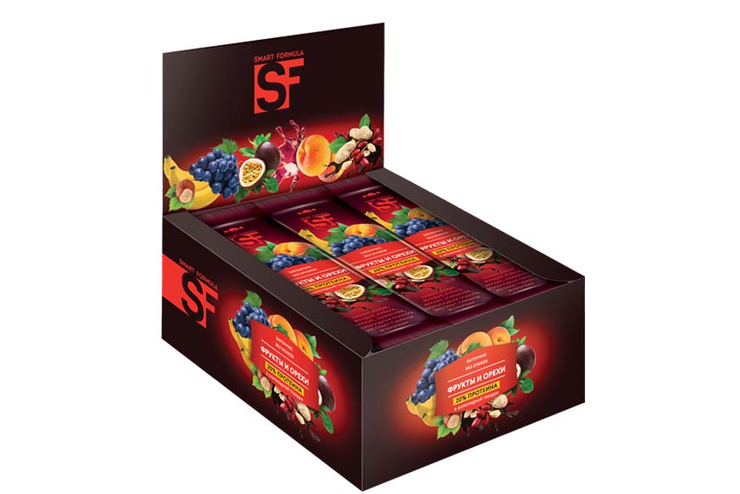 «Smart Formula», батончик фруктовый «Фрукты и орехи», 40 г