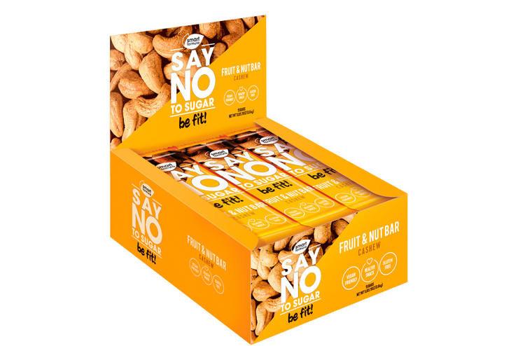 «Smart Formula», фруктово-ореховый батончик Cashew, 40 г