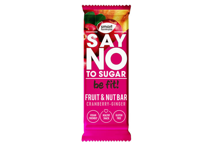 «Smart Formula», фруктово-ореховый батончик Cranberry – ginger, 40 г