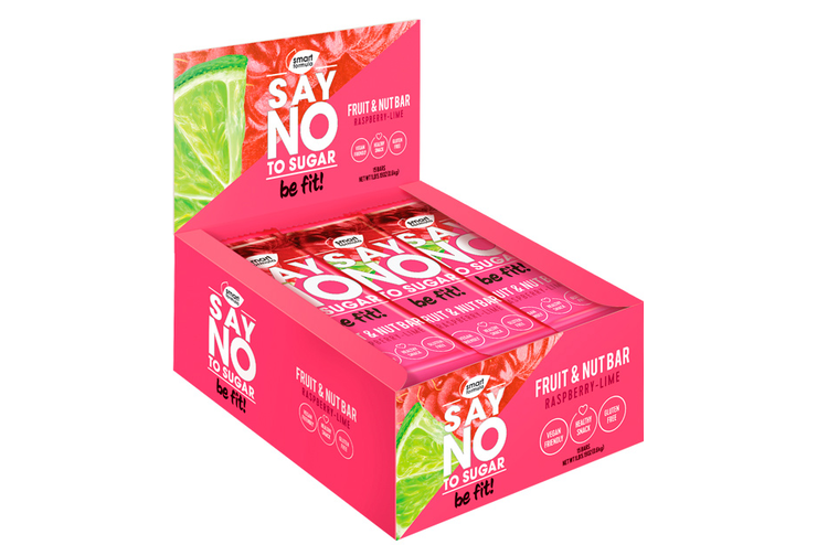 «Smart Formula», фруктово-ореховый батончик Raspberry-lime, 40 г