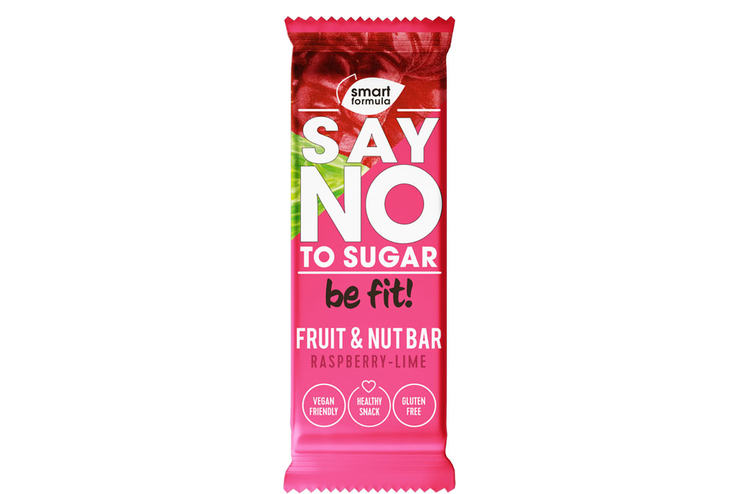 «Smart Formula», фруктово-ореховый батончик Raspberry-lime, 40 г