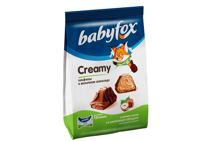 «BabyFox», конфеты вафельные Creamy, 100 г «BabyFox», конфеты вафельные Creamy, 100 г