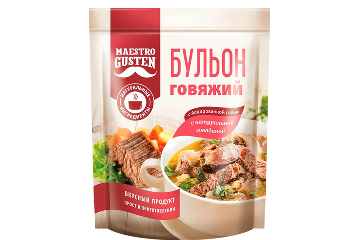 «Maestro Gusten», бульон сухой говяжий, 90 г