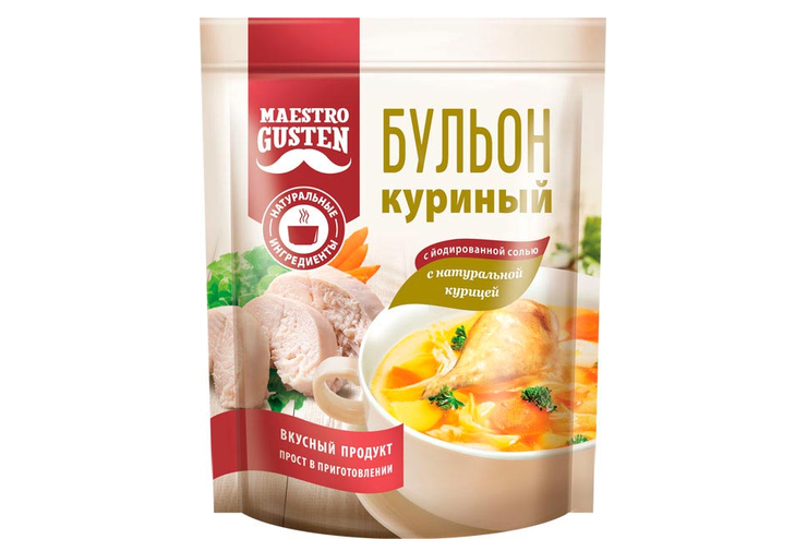 «Maestro Gusten», бульон сухой куриный, 90 г