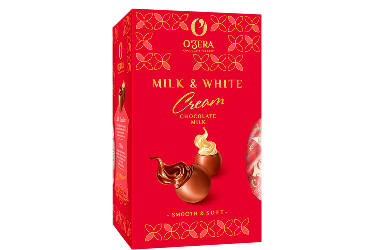 «O'Zera», шоколадные конфеты Milk & White Cream, 200 г «O'Zera», шоколадные конфеты Milk & White Cream, 200 г