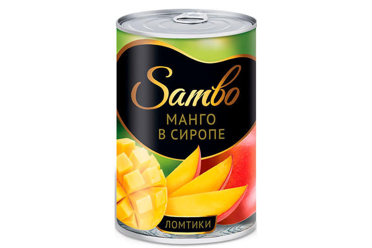 «Sambo», манго в сиропе, ломтики, 415 г