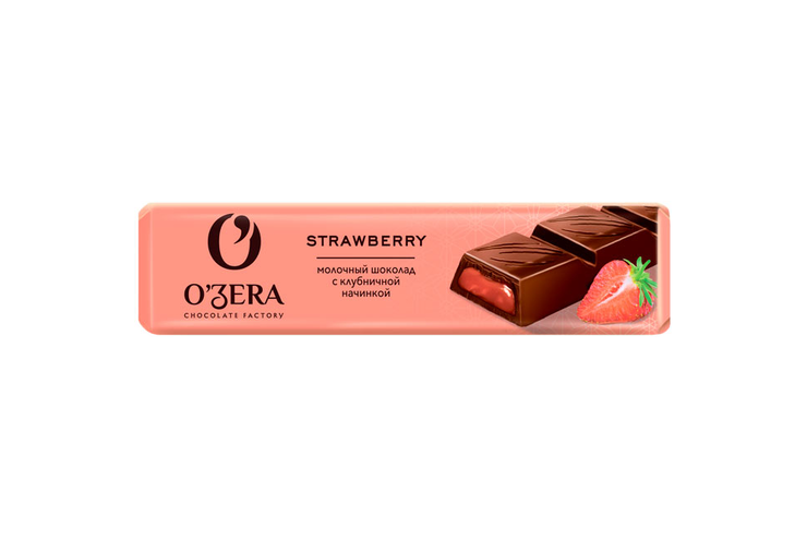 «O'Zera», шоколадный батончик Strawberry, 50 г
