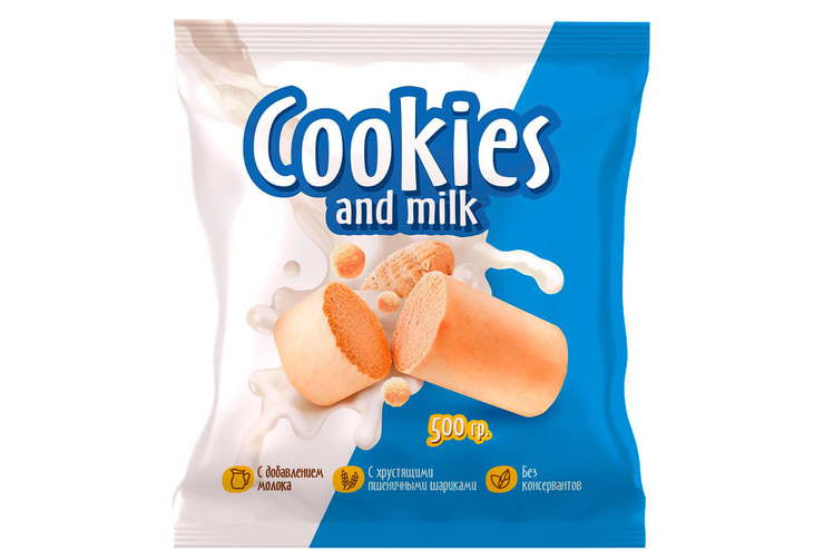 Конфеты Cookies and milk (упаковка 0,5 кг)