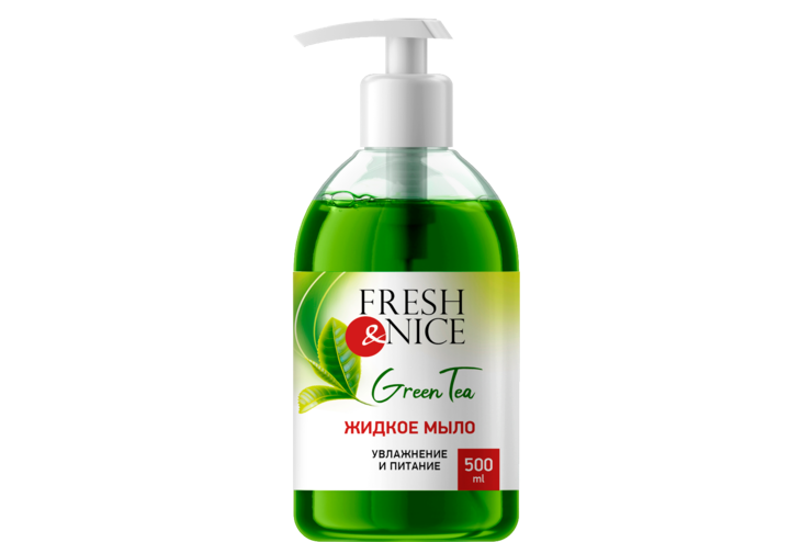 Жидкое мыло для рук «Fresh&Nice» с ароматом зеленого чая, 500 мл