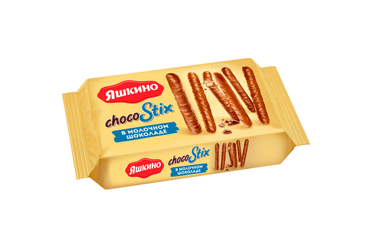 «Яшкино», печенье ChocoStix в молочном шоколаде, 130 г «Яшкино», печенье ChocoStix в молочном шоколаде, 130 г