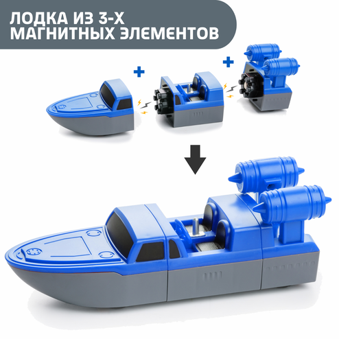 Полицейские машины с магнитными креплениями, 20 деталей