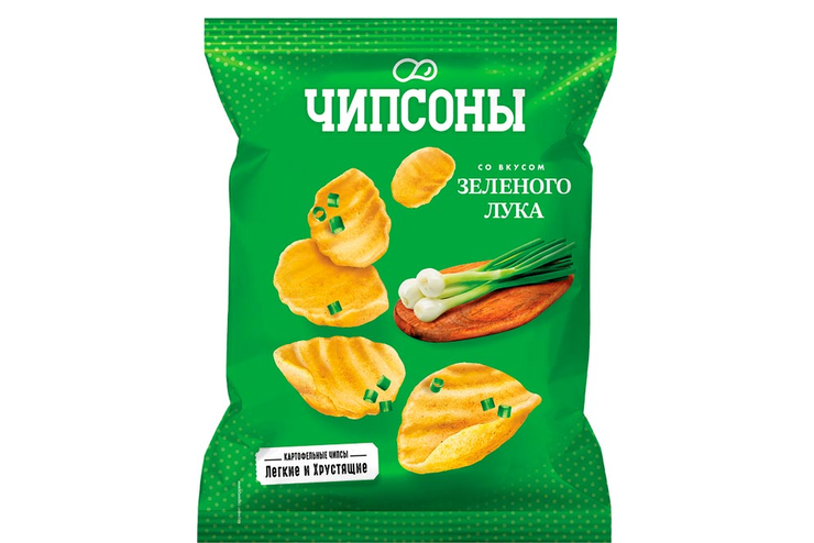 «Чипсоны», чипсы со вкусом зелёного лука, 40 г