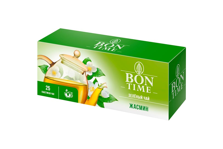 «Bontime», чай зелёный «Жасмин», 25 пакетиков, 37,5 г