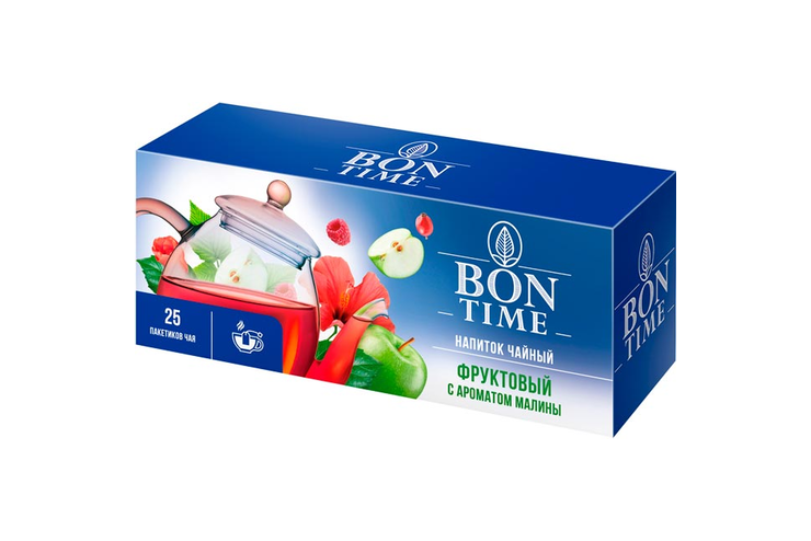 «Bontime», чайный напиток «Фруктовый с ароматом малины», 25 пакетиков, 37,5 г «Bontime», чайный напиток «Фруктовый с ароматом малины», 25 пакетиков, 37,5 г