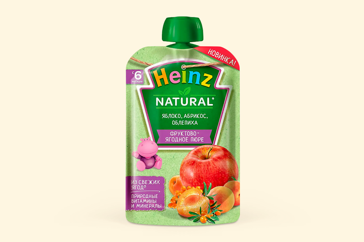«Heinz», фруктовое пюре, 90 г