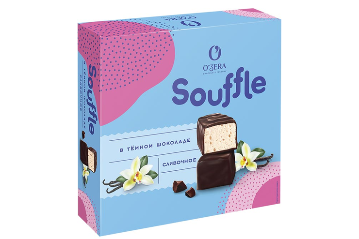 «O'Zera», конфеты Souffle сливочное в тёмном шоколаде, 360 г