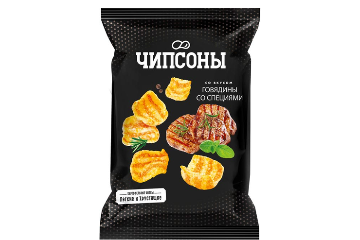 «Чипсоны», чипсы со вкусом говядины со специями, 40 г