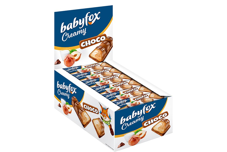 «BabyFox», вафельный батончик Creamy Choco, 23 г