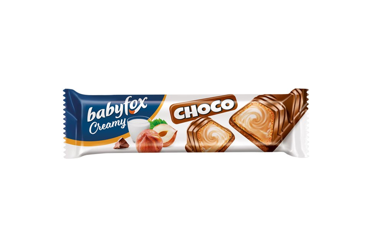 «BabyFox», вафельный батончик Creamy Choco, 23 г