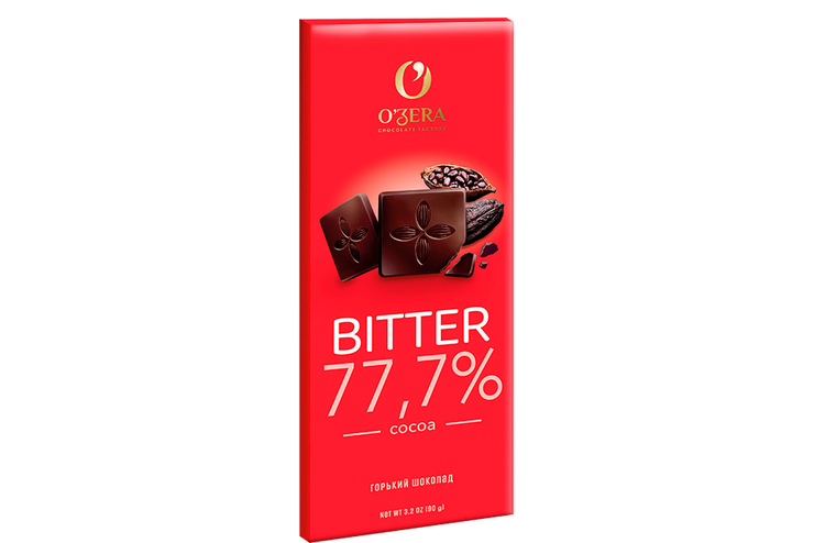 «O'Zera», шоколад горький  Bitter, 90 г