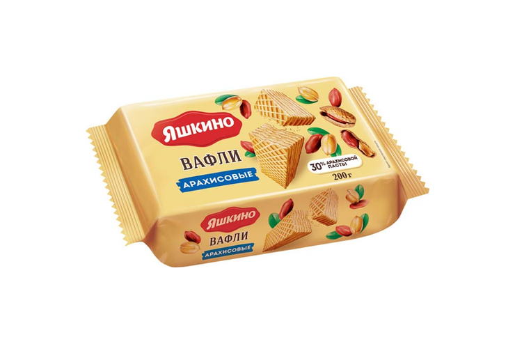 «Яшкино», вафли арахисовые, 200 г