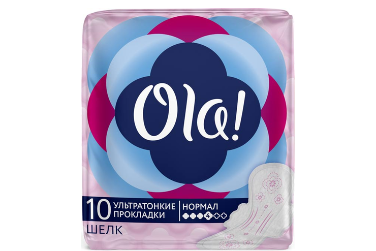 Прокладки Ola! Ultra Шелк Normal, 10 шт, 55 г